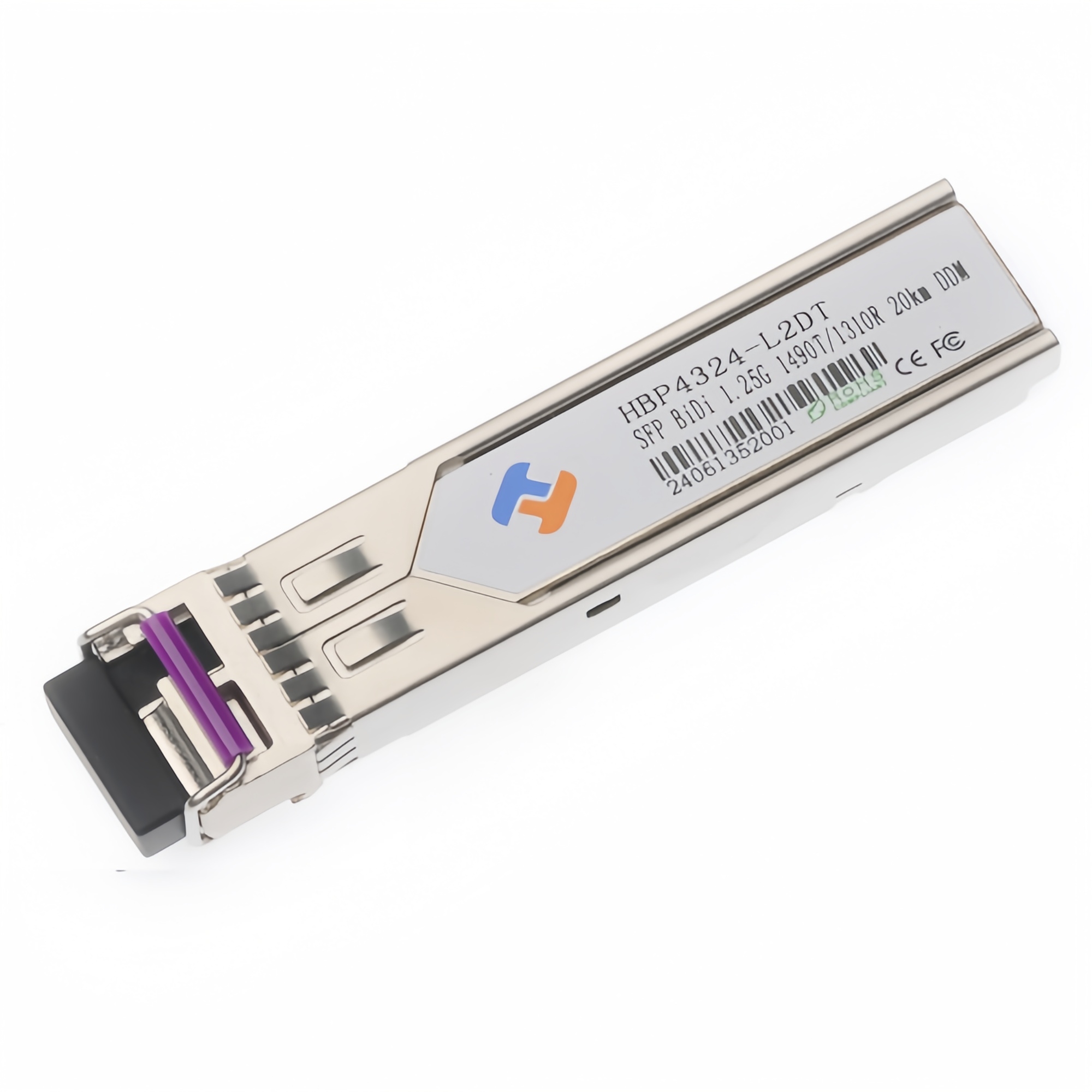 SFP 1.25G 单纤 1490nm TX / 1310nm RX 20km